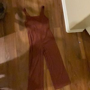 Deep Red Jumpsuit